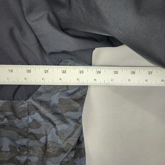 Free Country Mens Jacket Waterproof Shell Medium Black Camo Zip Up Hooded - Picture 3 of 6